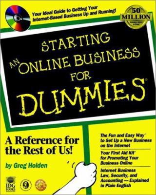 Starting an Online Business for Dummies? [With *] 0764504649 Book Cover