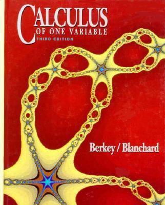 Calculus of one variable 0030765145 Book Cover