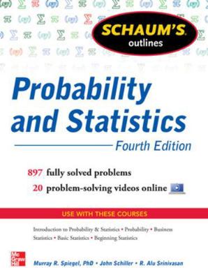 Schaum's Outline of Probability and Statistics,... 007179557X Book Cover