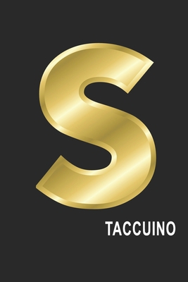S Taccuino: S Taccuino monogramma lettera S, A4, (15,2 x 22,9 cm) 120 pagine a righe, pagine bianche, Copertina flessibile, ALFABETO (Italian Edition)