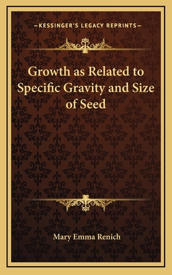 Growth as Related to Specific Gravity and Size ... 116866022X Book Cover