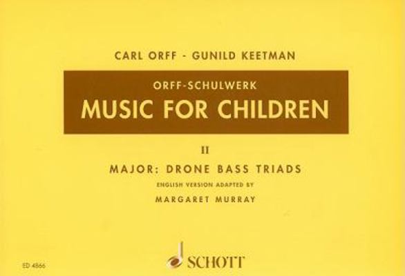 Music for Children, Volume 2: Major: Drone Bass... 3795795052 Book Cover