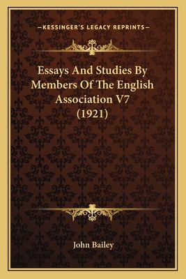 Essays And Studies By Members Of The English As... 1164008684 Book Cover