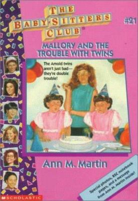 BSC #21: Mallory and the Trouble with Twins 0590673890 Book Cover