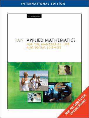 Applied Mathematics for the Managerial, Life, a... 0495559997 Book Cover