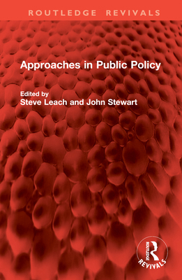 Approaches in Public Policy 103299469X Book Cover