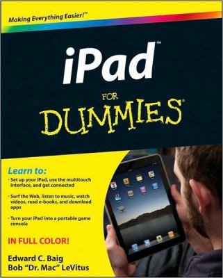 iPad for Dummies 0470580275 Book Cover