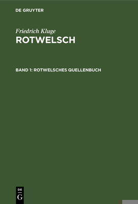 Rotwelsches Quellenbuch [German] 311010783X Book Cover