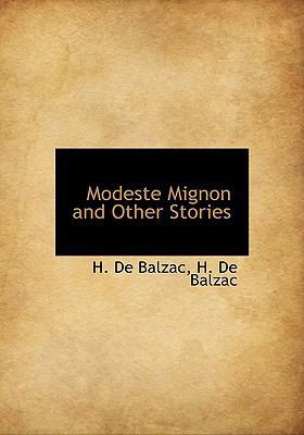 Modeste Mignon and Other Stories 1115945939 Book Cover