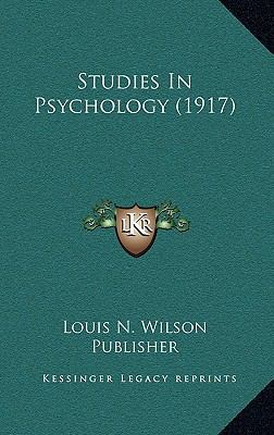 Studies In Psychology (1917) 1167119010 Book Cover