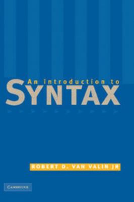 An Introduction to Syntax 0521631998 Book Cover