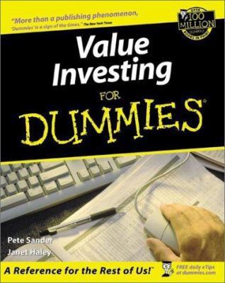 Value Investing For Dummies? 0764554107 Book Cover