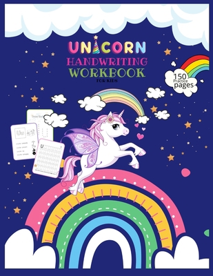 Unicorn Handwriting Workbook for Kids: Unicorn ... B08W3M9XQD Book Cover