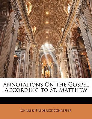Annotations On the Gospel According to St. Matthew 1174019042 Book Cover