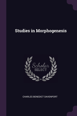 Studies in Morphogenesis 137795658X Book Cover