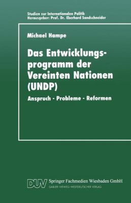 Das Entwicklungsprogramm Der Vereinten Nationen... [German] 3824442604 Book Cover