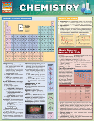 Chemistry: A Quickstudy Laminated Reference Guide 1423218590 Book Cover