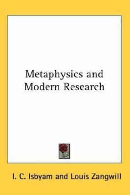 Metaphysics and Modern Research 0548055084 Book Cover