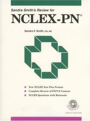 SANDRA SMITH'S REVIEW FOR NCLEX-PN 8E W/CDROM: . 0917010760 Book Cover