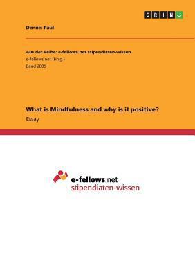 What is Mindfulness and why is it positive? 3668831351 Book Cover