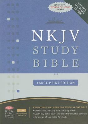 Study Bible-NKJV-Large Print [Large Print] 1418542628 Book Cover