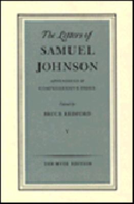 The Letters of Samuel Johnson, Volume V: Append... 0691069786 Book Cover