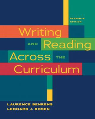 Writing and Reading Across the Curriculum 0205727654 Book Cover