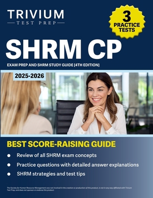 SHRM CP Exam Prep 2025-2026: 3 Practice Tests a... B0DSSZ322Z Book Cover