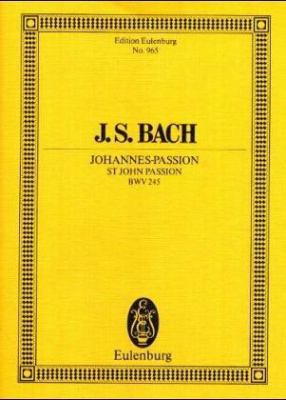 St. John Passion, Bwv 245 3795761212 Book Cover