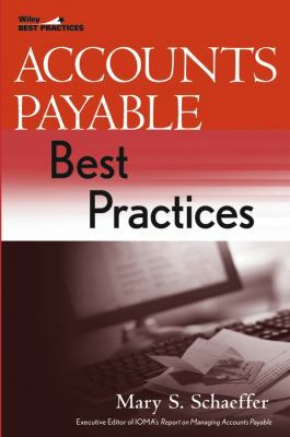 Accounts Payable Best Practices 0471636959 Book Cover
