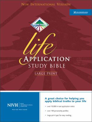 Life Application Study Bible-NIV-Large Print [Large Print] 0310927137 Book Cover