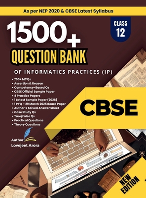 Question Bank Class 12 CBSE - Informatics Pract... B0DNMDCVJ7 Book Cover