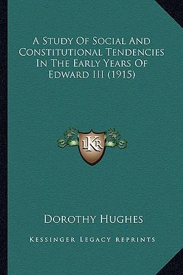 A Study Of Social And Constitutional Tendencies... 1164063715 Book Cover