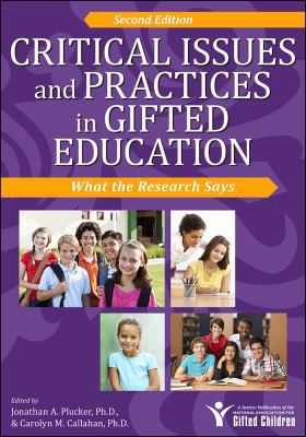 Critical Issues and Practices in Gifted Educati... 1618210955 Book Cover