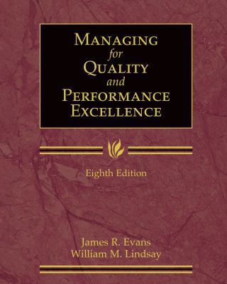 Managing for Quality and Performance Excellence... 0324783221 Book Cover