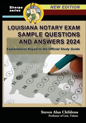 Louisiana Notary Exam Sample Questions and Answ... 1610275055 Book Cover