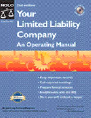 Your Limited Liability Company: An Operating Ma... 0873378458 Book Cover