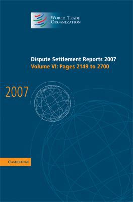 Dispute Settlement Reports 2007 0521514347 Book Cover