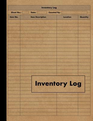 Inventory Log: Large Inventory Log Book - 120 P... 1071363972 Book Cover
