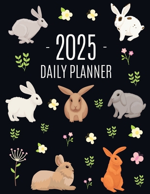 Rabbit Planner 2025: Cute Year Organizer with B... 1965994377 Book Cover