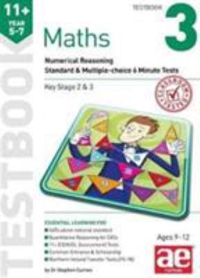 11+ Maths Year 5-7 Testbook 3 1910106860 Book Cover