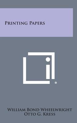 Printing Papers 1258802147 Book Cover