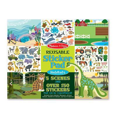 Melissa & Doug Reusable Sticker Pad - Habitats B004PBN9BC Book Cover