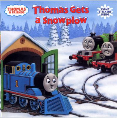 Thomas Gets a Snowplow [With Stickers] 0375827838 Book Cover