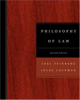 Philosophy of Law 0534584683 Book Cover