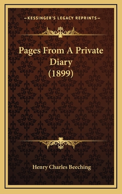 Pages from a Private Diary (1899) 1165039664 Book Cover