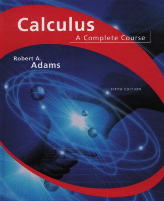 Calculus: A Complete Course 0201791315 Book Cover