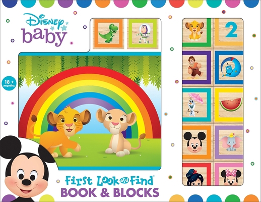 Disney Baby: First Look and Find Book & Blocks ... 1503747778 Book Cover