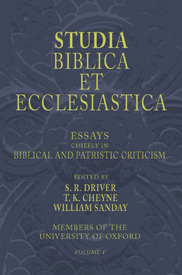 Studia Biblica Et Ecclesiastica, 5 Volumes: Ess... 1592445063 Book Cover