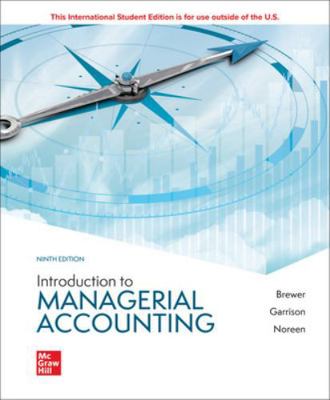 Introduction to Managerial Accounting (ISE HED ... 1265672008 Book Cover